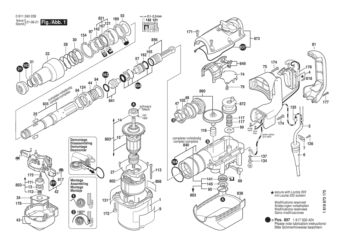 11240 0 611 240 039 Bosch Professional power tools