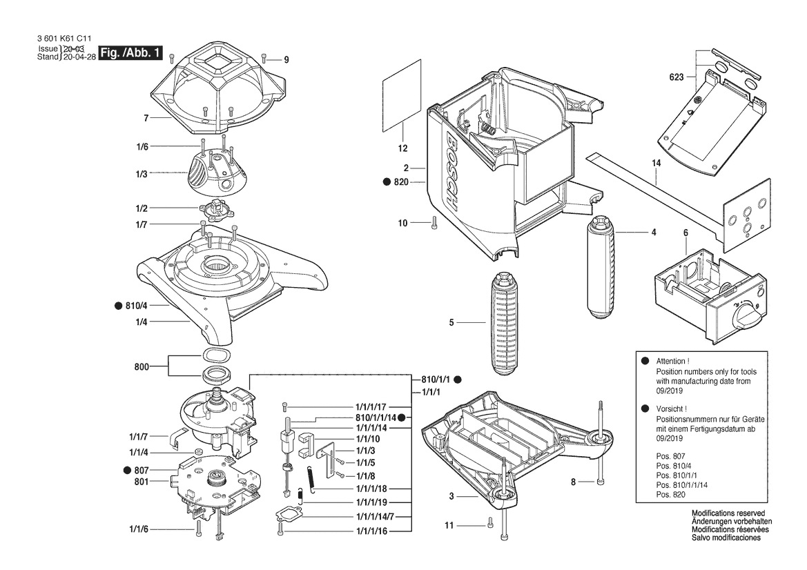 GRL 240 HV 3 601 K61 C40 Product Detail Page Power Tools